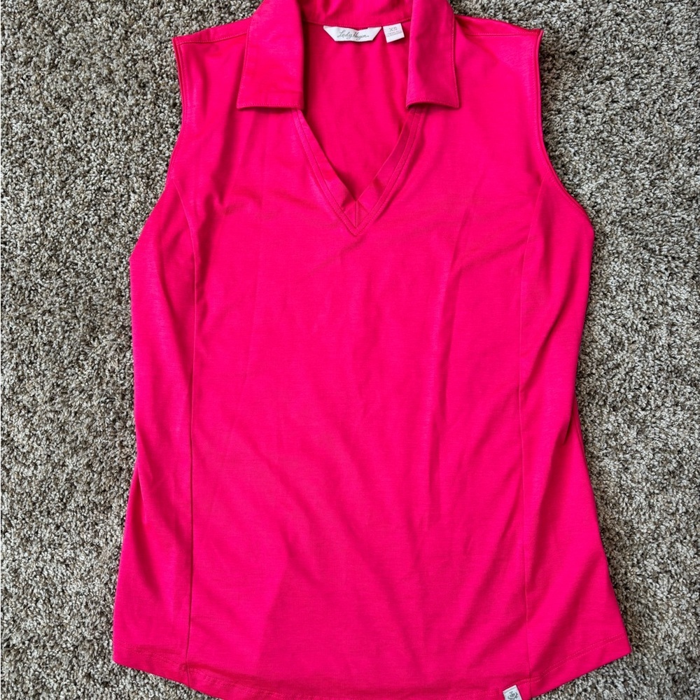 Lady Hagen Vibrant Pink Sleeveless Tank Top